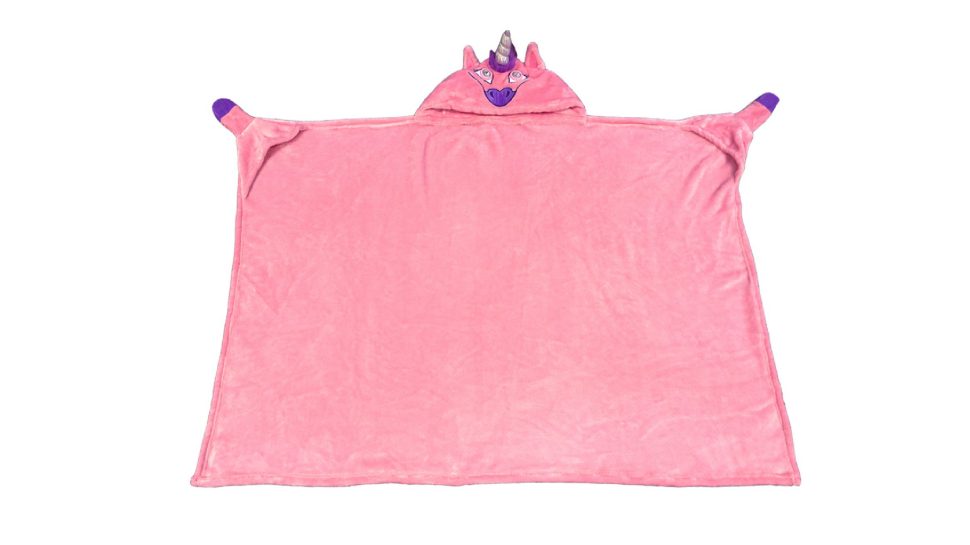 Bright Eyes pink fluffy unicorn blanket